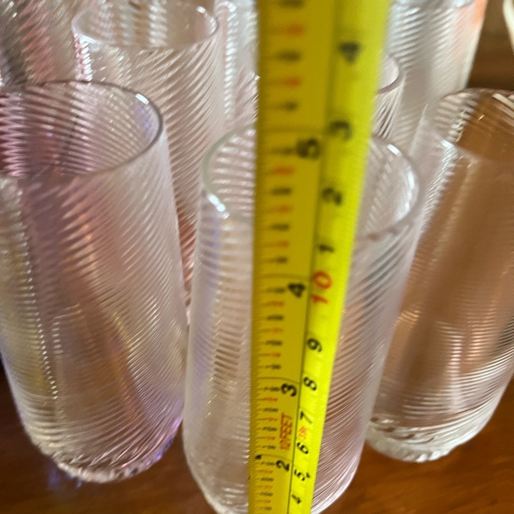Vintage Set of 12 Optical Swirl Liqueur Glasses - Picture 6 of 6